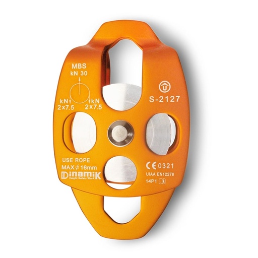 Polea Doble en Aluminio 2127  - Dinamik